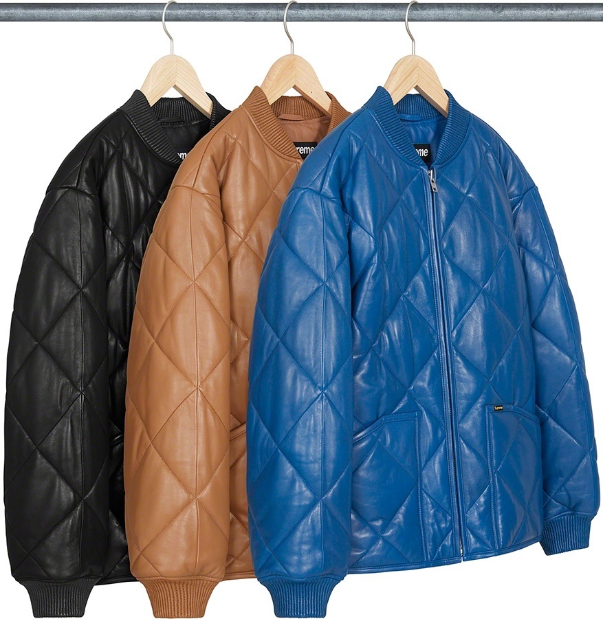 Quilted Leather Work Jacket
